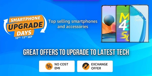 India Desire : Amazon Smartphone Upgrade Days: Upto 50% Off On Smartphones + Extra 10% Off With Axis Bank Cards [24th To 28th October 2022]